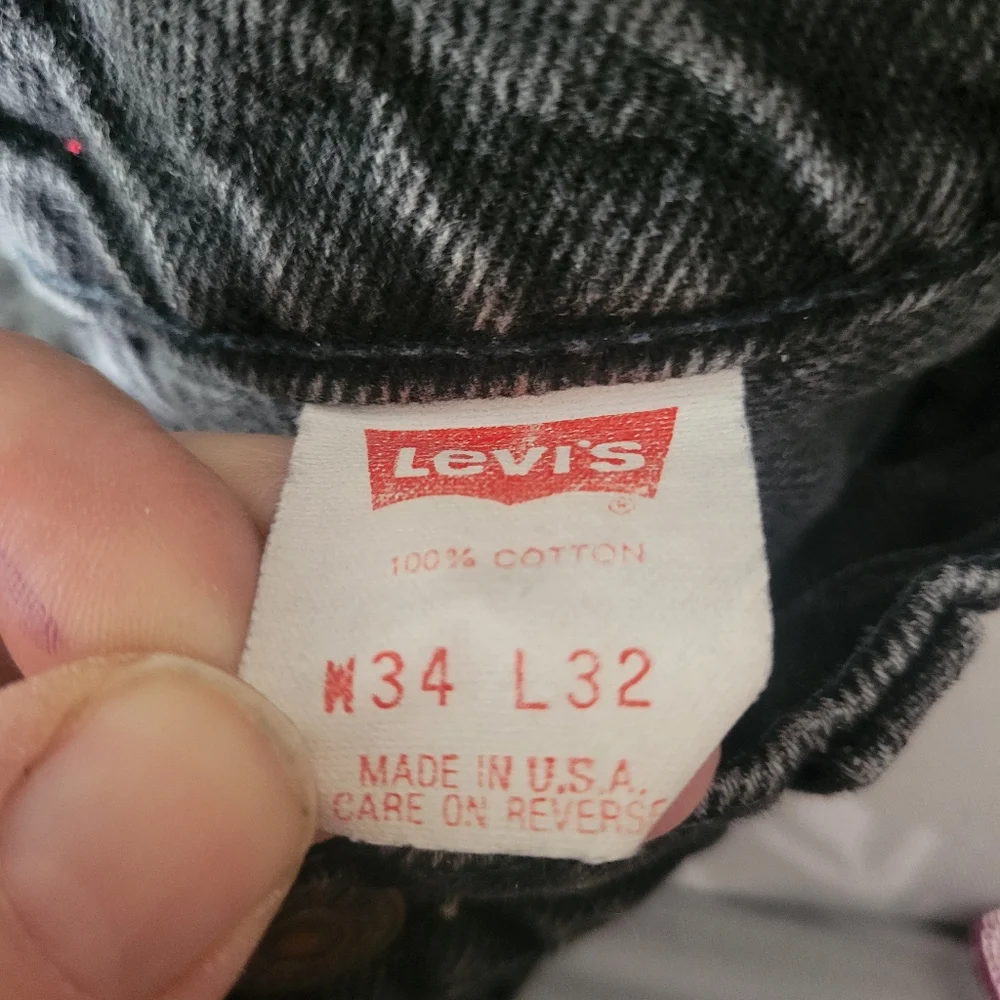 Vintage Levi's Black 505 Mens Jeans Size 34 X‎ 32 Made In USA